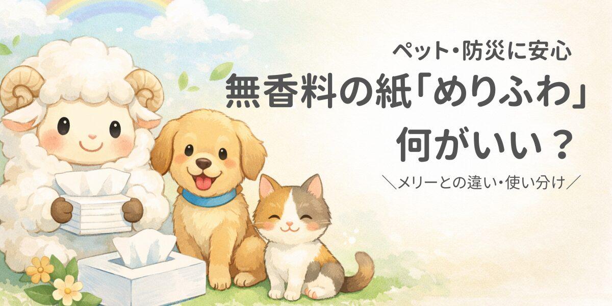 無香料の紙「めりふわ」は何がいい？メリーとの違いと使い分けを解説