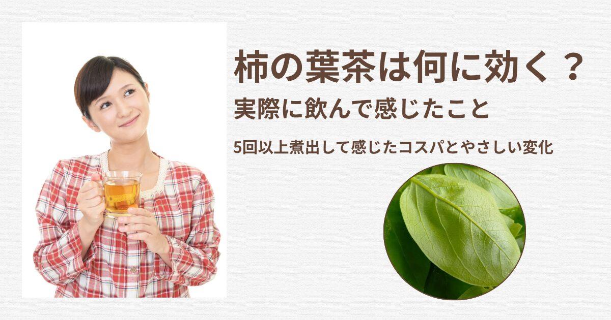 柿の葉茶は何に効く？5回以上煮出して感じたコスパとやさしい変化